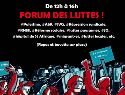 Procès du 15 mai à Rodez : venez au forum des luttes !