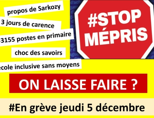 Fonction publique : 5 décembre, journée de mobilisation et de grève sur l’ensemble du territoire