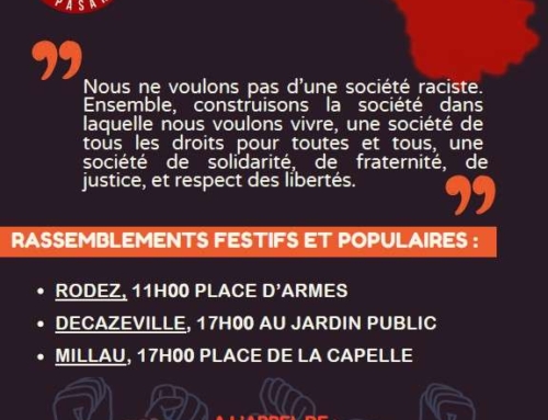 Samedi 22 Mars Tout.es uni.es contre le racisme!