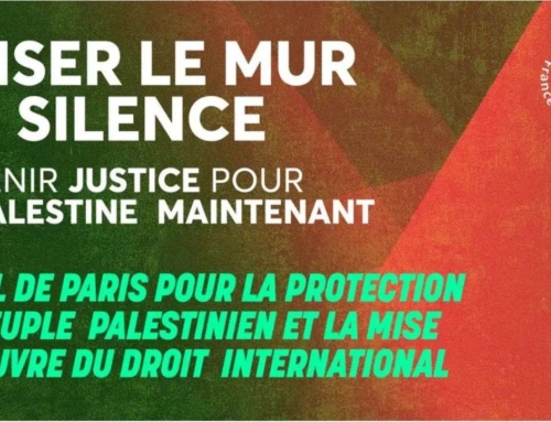 Appel de Paris pour la protection du peuple palestinien et la mise en œuvre du droit international