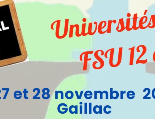 27 et 28 novembre 4ème Universités d’Automne à GAILLAC
